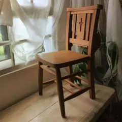 キッズ　チャーチチェア アンティーク風