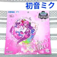 K155 ☆新品☆ 初音ミク　桜ミク　ビッグクリアキーチェーンマスコット