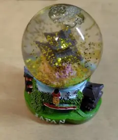 和風ポリレジンガラス製スノードーム　金閣寺