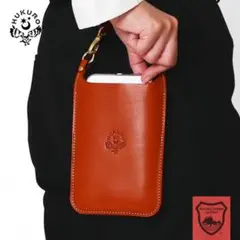 スマート財布 フクロウ　JACAJACA オレンジ　中古　サコッシュ