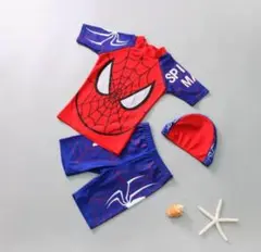 スパイダーマン　キッズ用　水着セット2XL