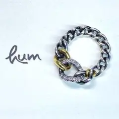 hum(ハム) ダイヤチェーンリング