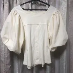 リリーブラウン Lilybrown トップス パフスリーブ カットソー