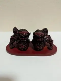 玉乗り獅子　置物　シーサー　魔除　工芸品 狛犬　沖縄　お土産　インテリア