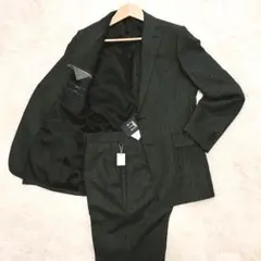 【新品未使用タグ付き】 パーソンズフォーメン ツイード スーツ ブラック