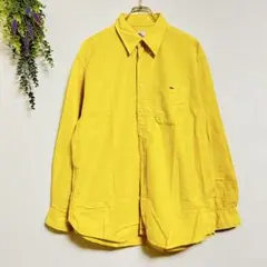 ✨美品✨LACOSTE 【フリー】イエロー 長袖シャツ オシャレ