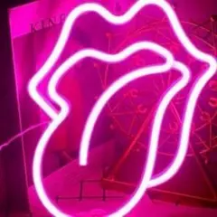 LED ネオンライト　舌　口　ネオンサイン　看板　ネオン管　BAR バー ゲーム