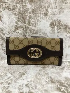 GUCCI グッチ 長財布 Wホック GG柄
