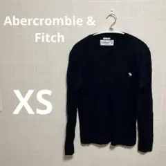 Abercrombie & Fitch ネイビーセーター【XS】コットンカシミヤ