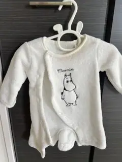 ムーミンロンパース ホワイト フリース