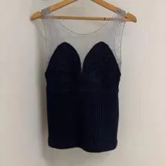 未使用級　ババコ　babaco クロシェ編み　ニット　キャミソール　ブラック　F Crochet Bra-Top｜babaco(ババコ)公式通販｜クロシェブラトップ