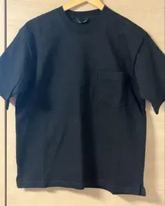 AURALEE ブラック Tシャツ サイズ4 黒染 ポケT オーラリー L相当