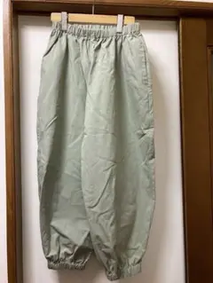 nop de not ライトグリーン ガウチョパンツ