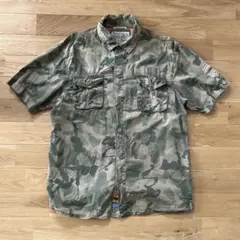 PARISH ワークシャツ 半袖シャツ カモフラシャツ