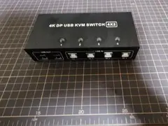 4K DP USB KVM SWITCH 4X2　KVMスイッチ