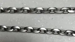 ロングネックレス　115cm 素材不明(ステンレスかも)　約107g