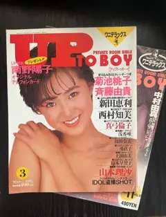 【2冊セット】Up to boy アップトゥボーイ 80年代雑誌　wink他