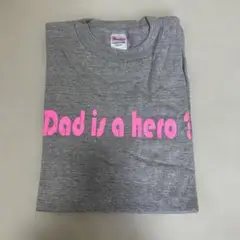 未使用品　パパがヒーロー？tシャツ グレー　レア　M