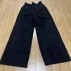 FREE'S MART ブラック センタープレスパンツ