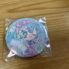 ミク ホログラム缶バッジ 約7cm