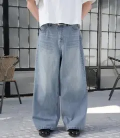 ワイドバギーデニムパンツ Regen Glanz