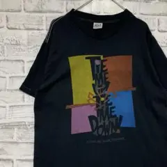 USA製90sヴィンテージTシャツ！シングルステッチ　ブラック半袖古着L714