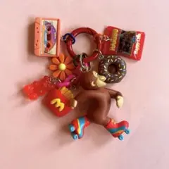 じゃらじゃらキーホルダー07 おさる♡ジョージ じゃらじゃらキーホルダー07 おさる♡ジョージ キャラクターグッズ