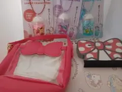 サンリオキャラフラッペキーホルダー3個セット、ノート、メモ帳、ミニバックセット