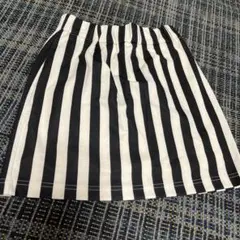 ストライプ柄のタイトスカート　台形スカートサイズL
