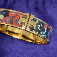 トリーバーチ バングル ゴールド 花柄