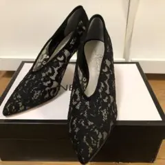 新品未使用☆かねまつのレースパンプス(^^)