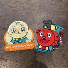 メロンパンナちゃん & SLマン 刺繍ワッペンセット