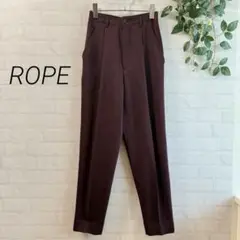 【ROPE】タックテーパードパンツ (サイズ60-86) 紫系
