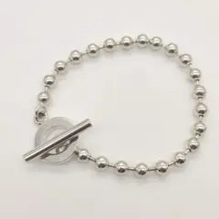 【美品】グッチ Gucci ボールチェーンブレスレット トグル シルバー925