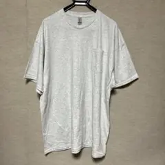 新品 GILDAN ギルダン 半袖Tシャツ ポケット付き アッシュグレー 2XL