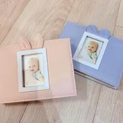 ベビー・キッズ　うさ耳フォトアルバム ブルー Baby