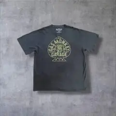 ガスモンキーガレージユーズド古着Tシャツ半袖プリントロゴブラックM110