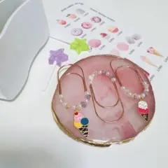 アイスクリーム×宝石ペーパークリップ②バインダー貯金 Saving