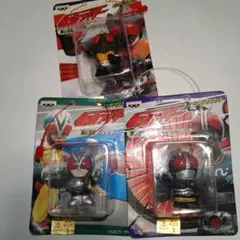 仮面ライダー　ピッタリマスコット　フィギュア　3種　新品未開封　レトロ