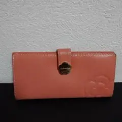 クレイサス 長財布 サーモンピンク
