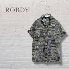 ★ロブディ★ブラウス シャツ 花柄 レース フレア袖 透け感