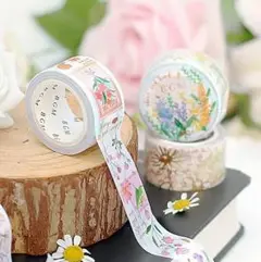 ＊BGM 箔押しマスキングテープ＆薔薇両面デザペセット＊マステ＆デザペ