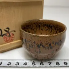 Ｍ１６２　茶碗　『清水保孝造』『油滴茶碗』　抹茶碗　共箱　茶道具 M162 茶碗 『清水保孝造』『油滴茶碗』 抹茶碗 共箱 茶道具