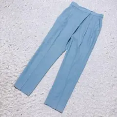 アドーア　パンツ　センタープレス　ウォッシャブル　ライトブルー　36