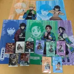 鬼滅の刃 クリアファイル/アクリルチャーム/シール 各全5種コンプリートセット