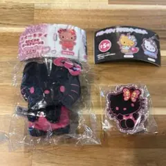 【新品未開封】ピンクギャル キティ ぬい&アクキ— 夢屋 ガチャ