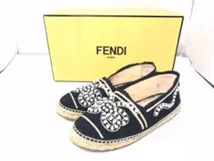 フェンディ FENDI フェイクパール エスパドリーユ 40サイズ