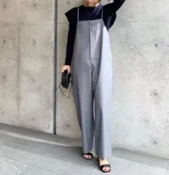 【美品】anana アナナ ハイライズ サロペット モカ ベージュ 美品】anana アナナ ハイライズ サロペット モカ ベージュ