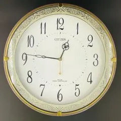 シチズン 電波時計 4MYA13CZ 直径34㎝ 丸型 文字盤白【ジャンク】
