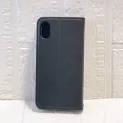 iPhone X/XS 手帳型ケース 内蔵マグネット 開閉 （ブラック）